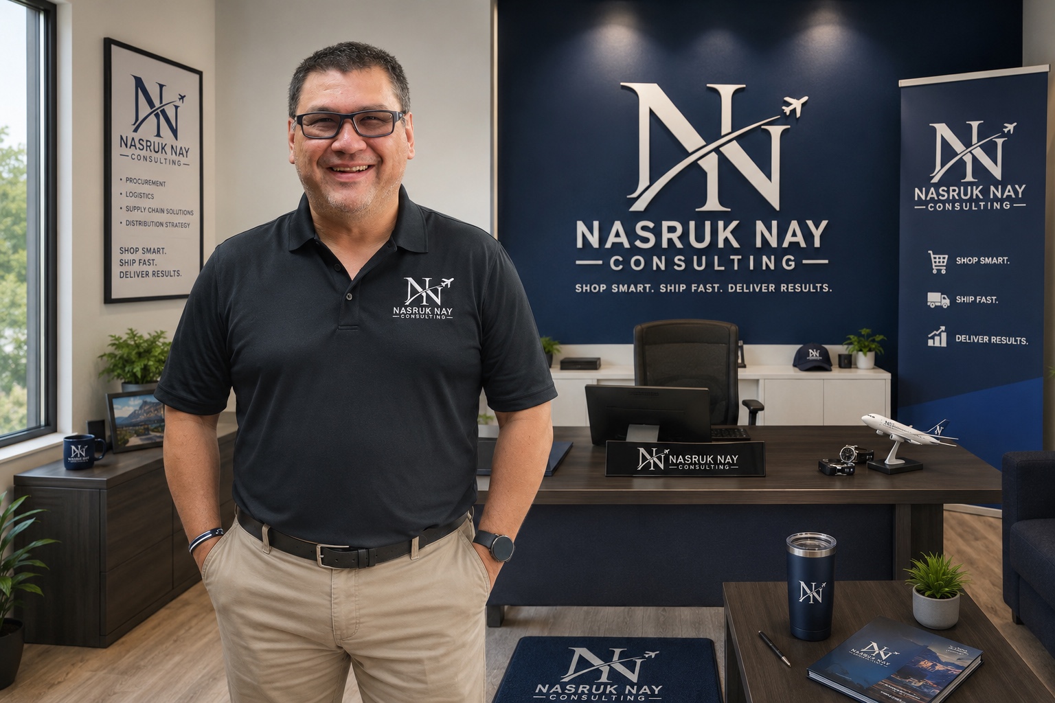 Nasruk Nay in the Nasruk Nay Consulting office